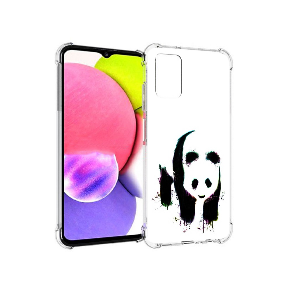 

Чехол MyPads Tocco для Samsung Galaxy A03s панда в акварели (PT162170.549.532), Прозрачный, Tocco