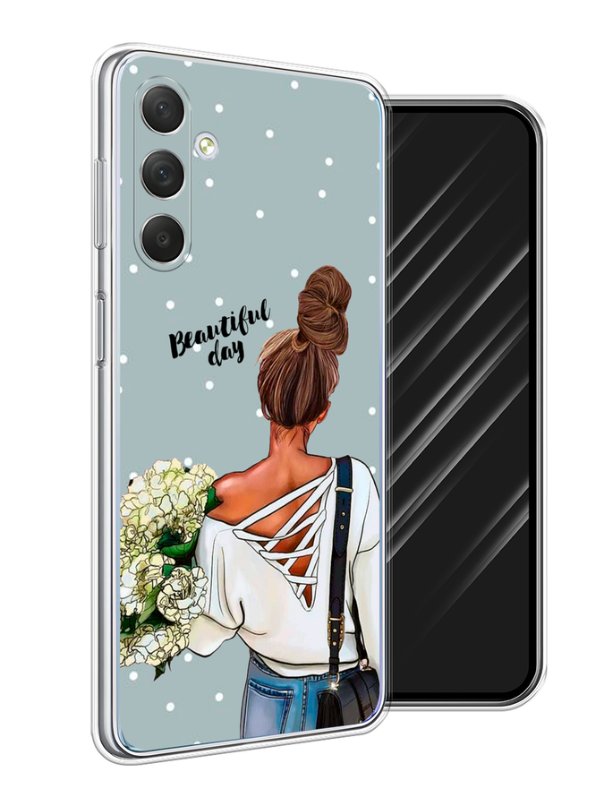 

Чехол Awog на Samsung Galaxy M54 "Beautiful day", Голубой;коричневый;бежевый, 2108250-6