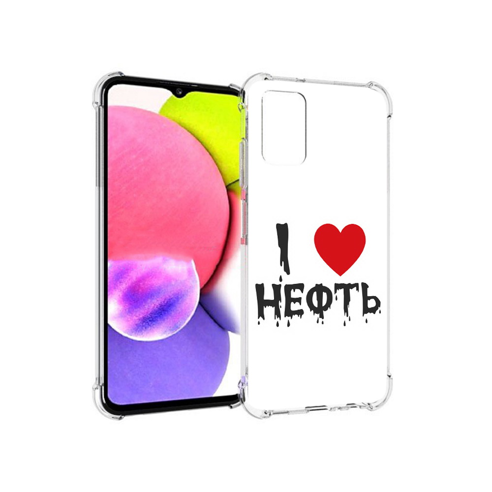

Чехол MyPads Tocco для Samsung Galaxy A03s нефть (PT162170.549.522), Прозрачный, Tocco