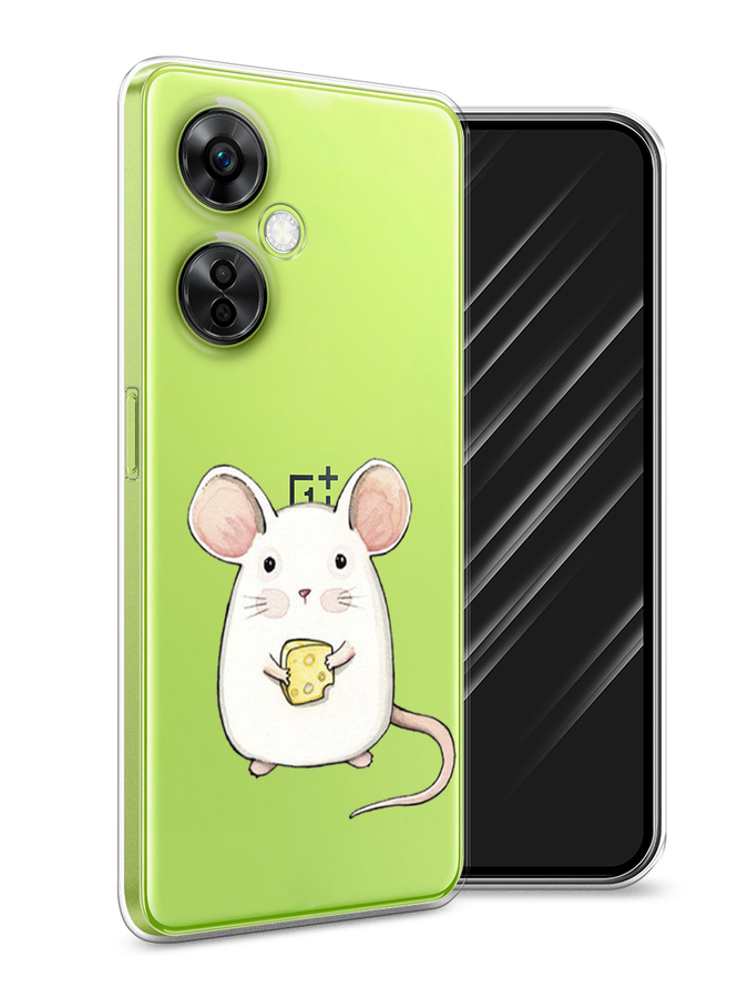 

Чехол Awog на OnePlus Nord N30 5G/Nord CE3 5G/Nord CE3 Lite "Мышка", Белый, 153750-1