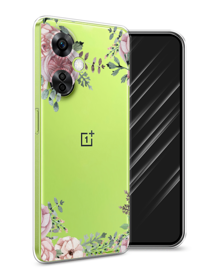 

Чехол Awog на OnePlus Nord N30 5G/Nord CE3 5G/Nord CE3 Lite "Нежные розы акварель", Прозрачный;розовый;зеленый, 153750-8