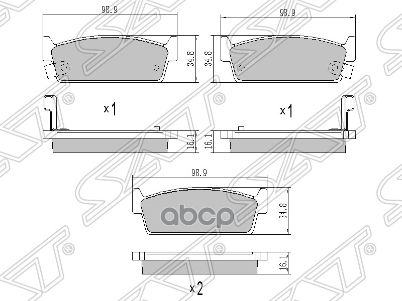 

Колодки Тормозные Rr Nissan Cedric Y32/33/Laurel C33/34/Skyline R32/33 Sat арт. STAY060NS0