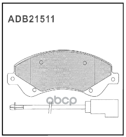 

Колодки Тормозные Ford Transit 06> 280, 300-Series Передние, С Датчиком ALLIED NIPPON арт.