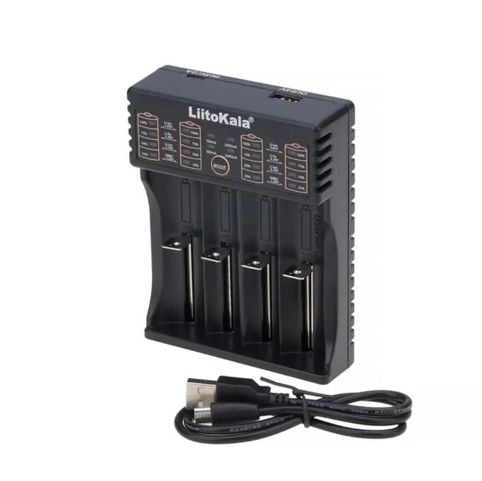 Зарядное устройство LiitoKala Lii-402, 8123-1 беспроводное зарядное устройство luazon lcc 76 1 а usb microusb светло коричневое