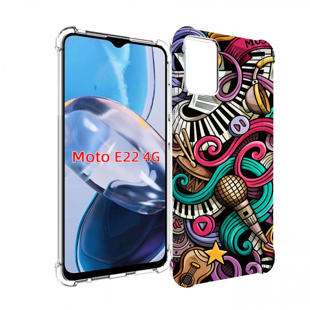 

Чехол MyPads любимая-музыка для Motorola Moto E22 4G / E22i 4G, Прозрачный, Tocco