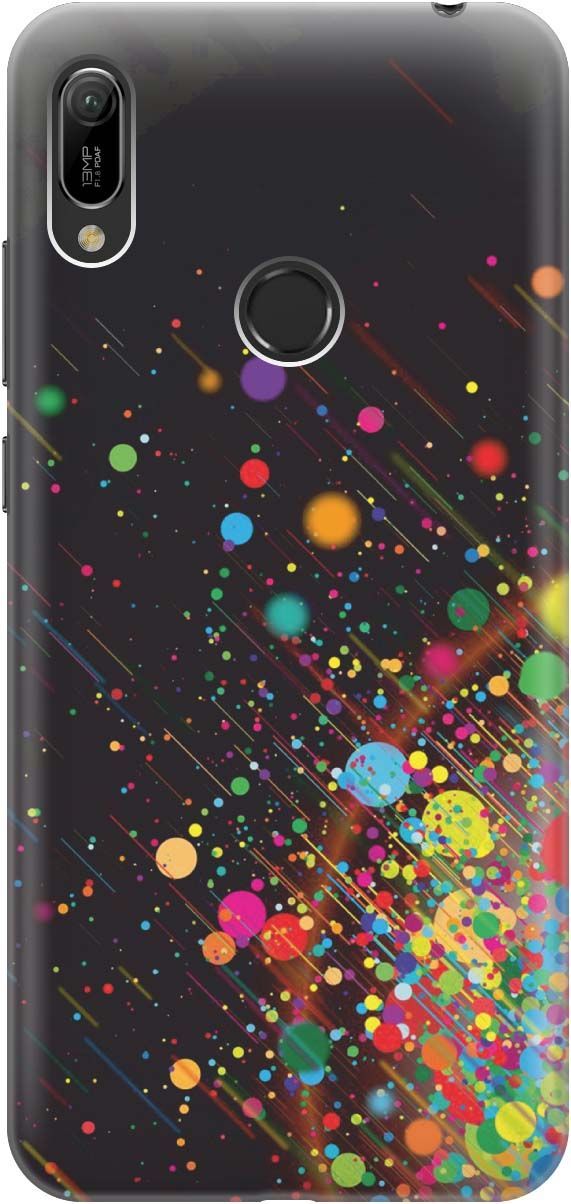 

Чехол на Honor 8A/8A Pro/Huawei Y6 (2019)/Y6 Prime (2019) "Яркое настроение", Зеленый;красный, 364