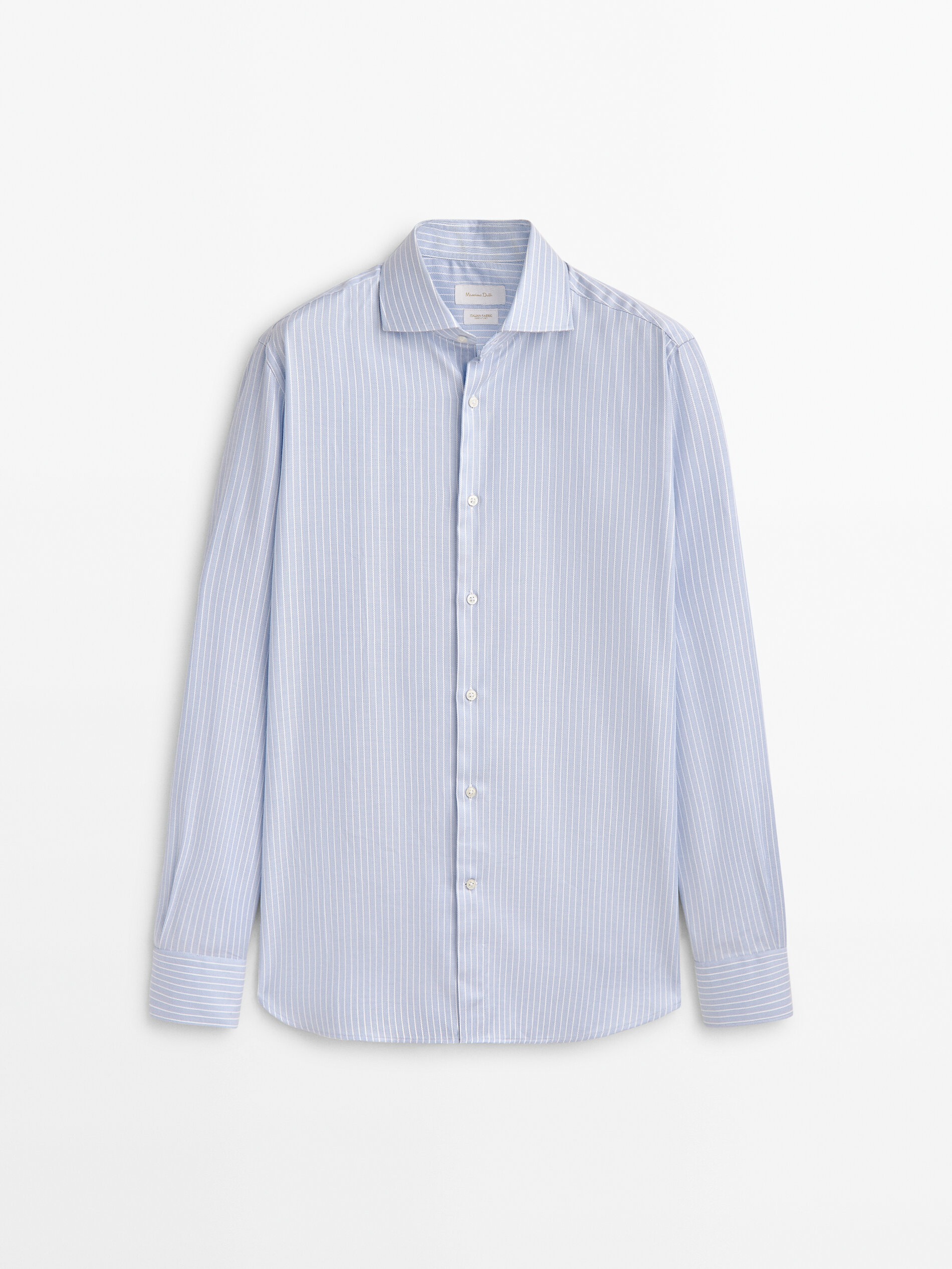 

Рубашка мужская Massimo Dutti 00170384403 голубая 45, 00170384403