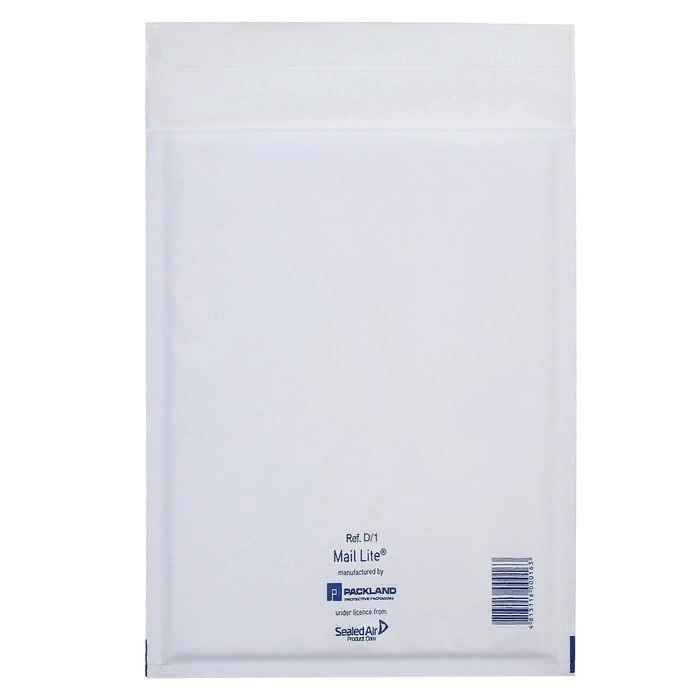 Крафт-конверт с воздушно-пузырьковой плёнкой Mail Lite, 18х26 см, White, (5шт.)