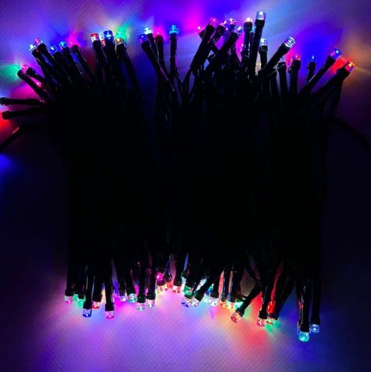 Световая гирлянда новогодняя Merry Christmas 16849-1 10 м разноцветный/RGB