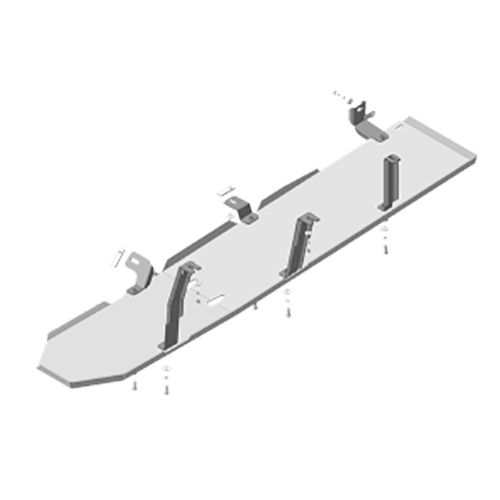 фото Защита топливного бака 120л motodor додж рам 1500 2018-н.в., алюминий 5мм, арт:mo.32904