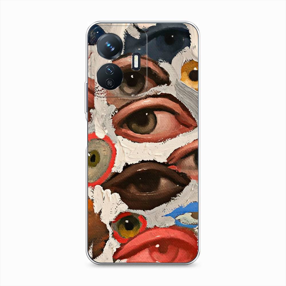 

Чехол Awog на Vivo Y77e "Глаза масляная живопись", Разноцветный, 267350-7