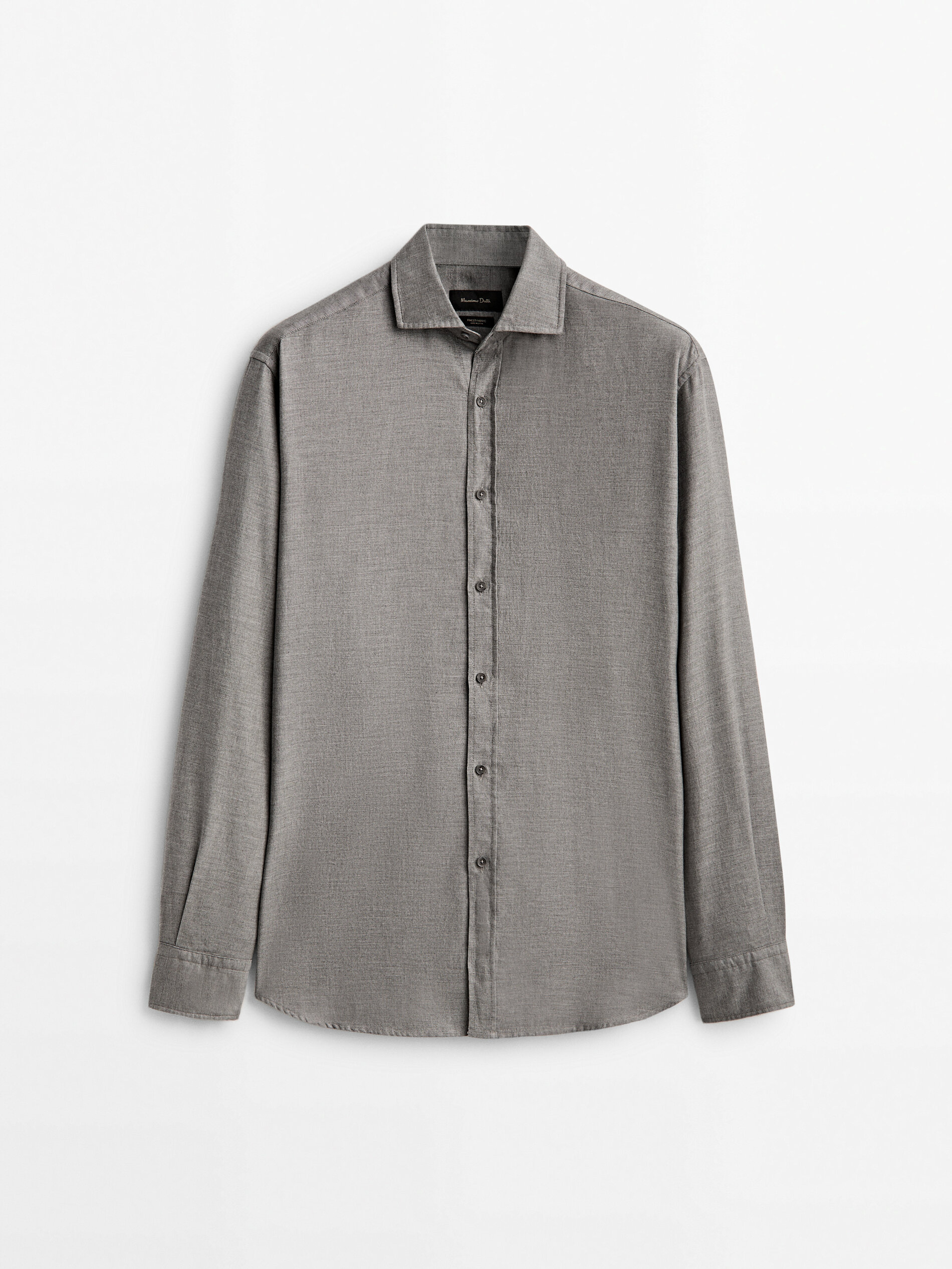 

Рубашка мужская Massimo Dutti 00117318802 серая S, 00117318802