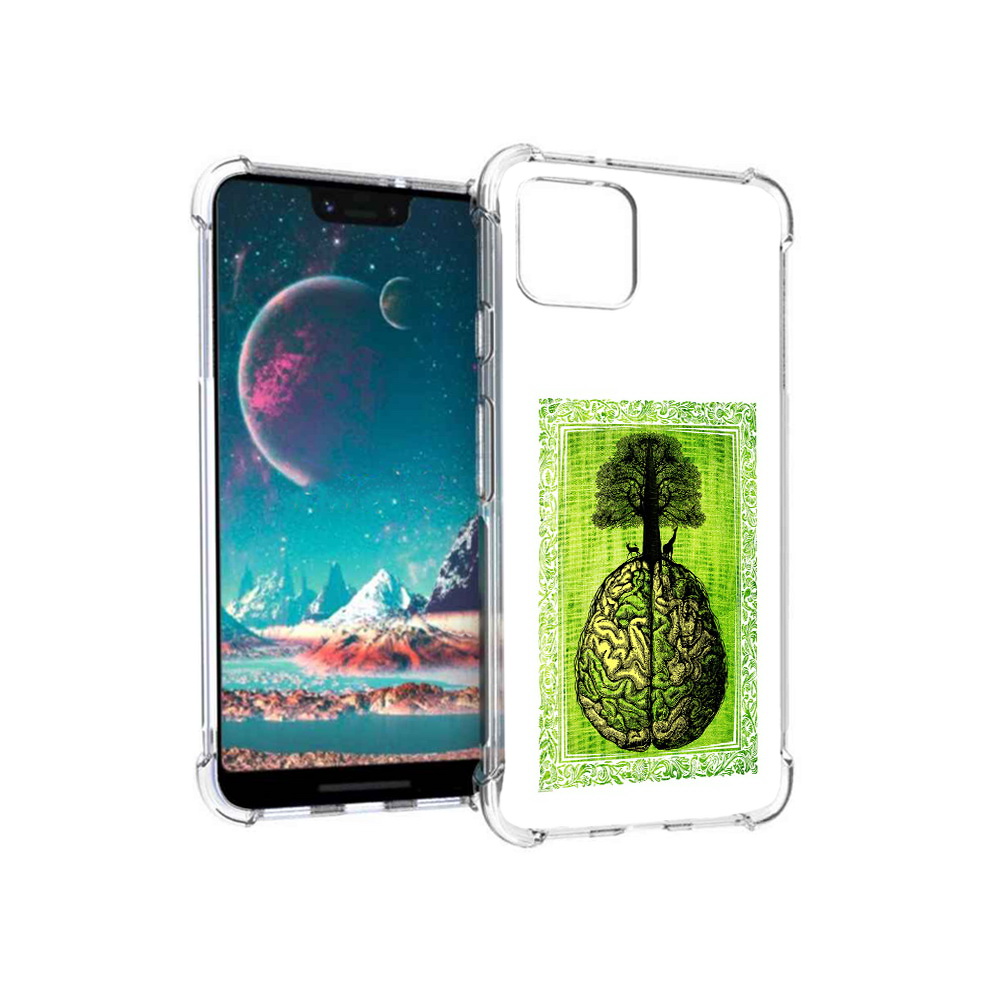 

Чехол MyPads Tocco для Google Pixel 4 абстракция здоровый мозг (PT139521.618.211), Прозрачный, Tocco