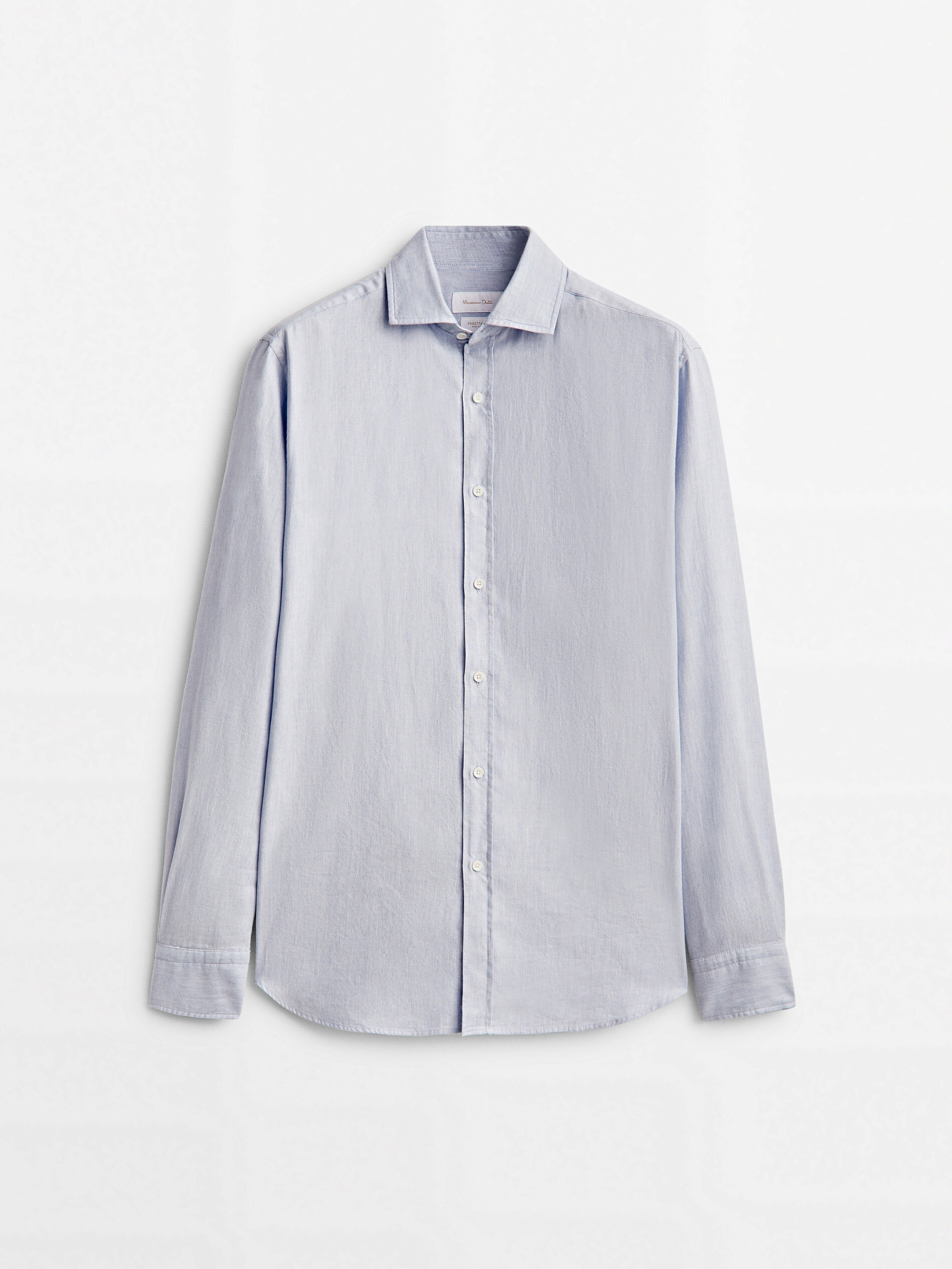 

Рубашка мужская Massimo Dutti 00117318403 голубая XL, 00117318403
