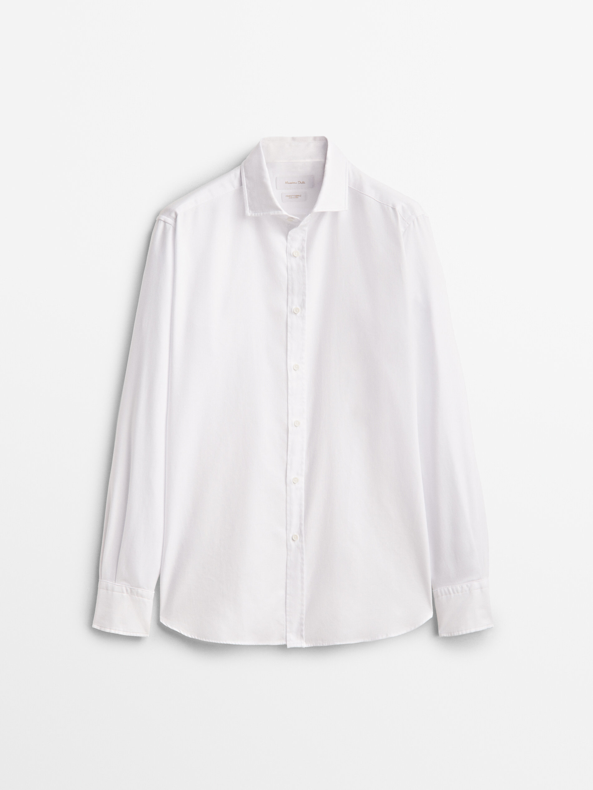 

Рубашка мужская Massimo Dutti 00117318250 белая S, 00117318250