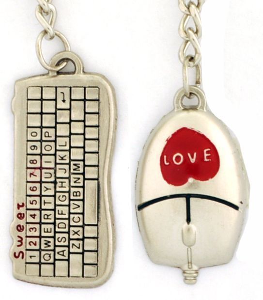 

Парные брелоки унисекс 4Love4You DBR021 серебристые, Серебристый, DBR021