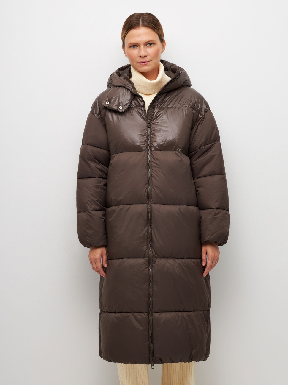 

Куртка женская Sela Moms 2810011227 коричневая M, 2810011227