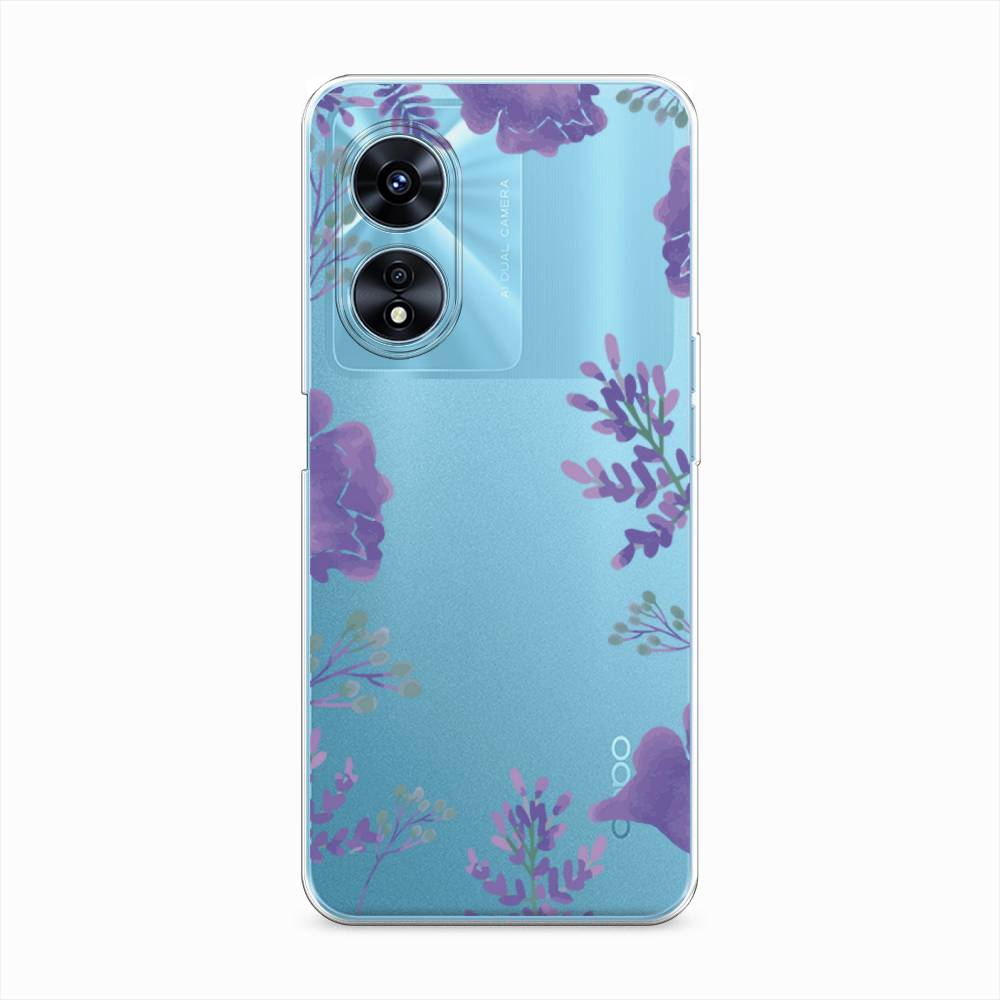 

Чехол Awog "Сиреневая цветочная рамка" для Oppo A97, 2511050-8
