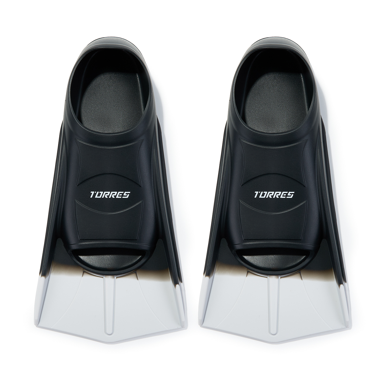 Ласты для бассейна TORRES F01, SWF012407BK, р. EU 45-47 (XXL), черно-серые