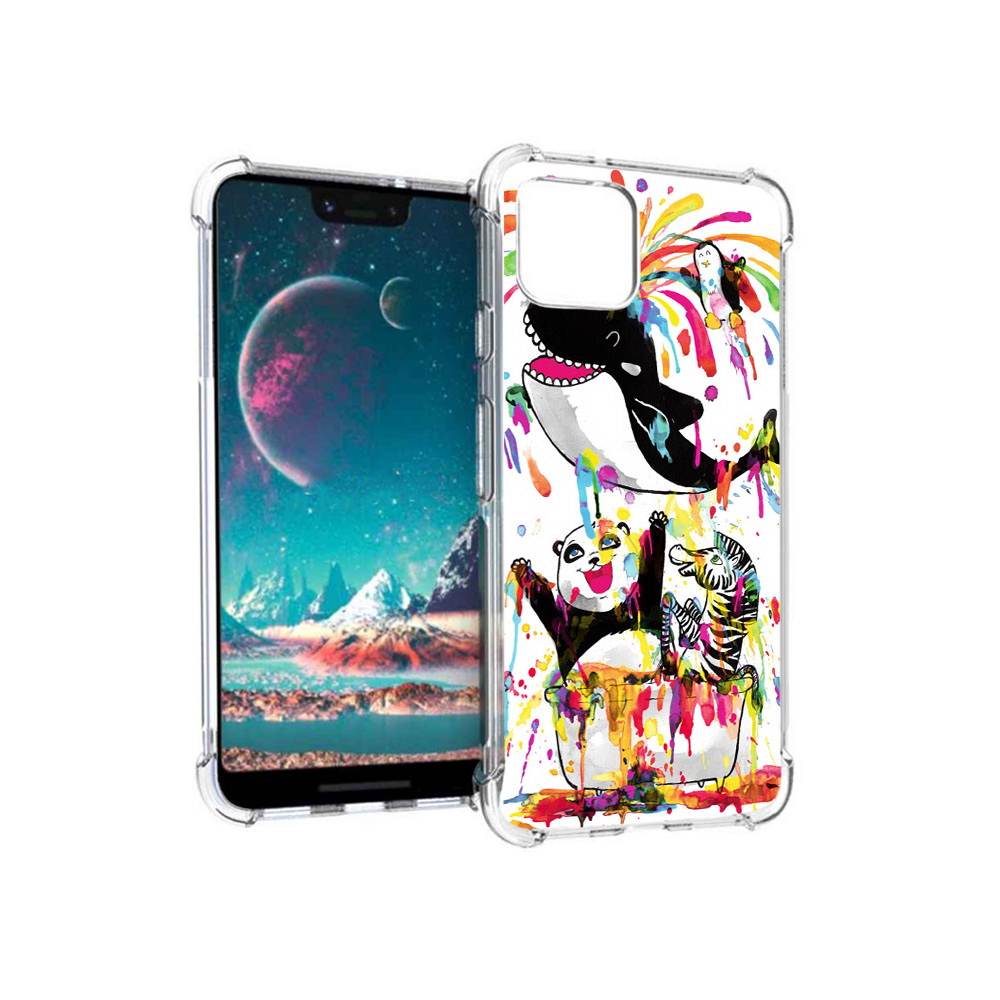 

Чехол MyPads Tocco для Google Pixel 4 Хиппи кит (PT139521.618.191), Прозрачный, Tocco