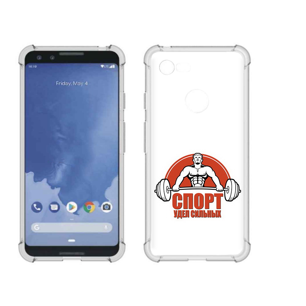 

Чехол MyPads Tocco для Google Pixel 3 бодибилдинг спорт, Прозрачный, Tocco