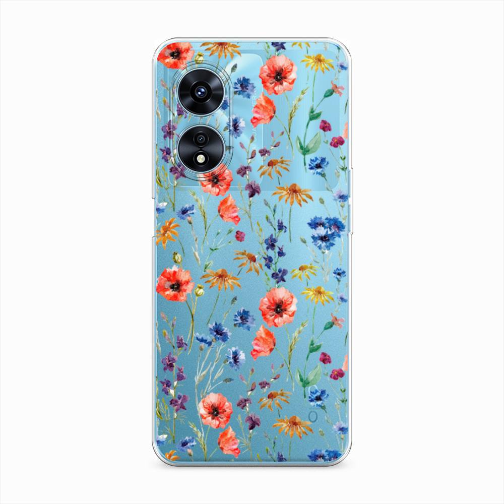

Чехол Awog "Маки и васильки фон" для Oppo A97, 2511050-8