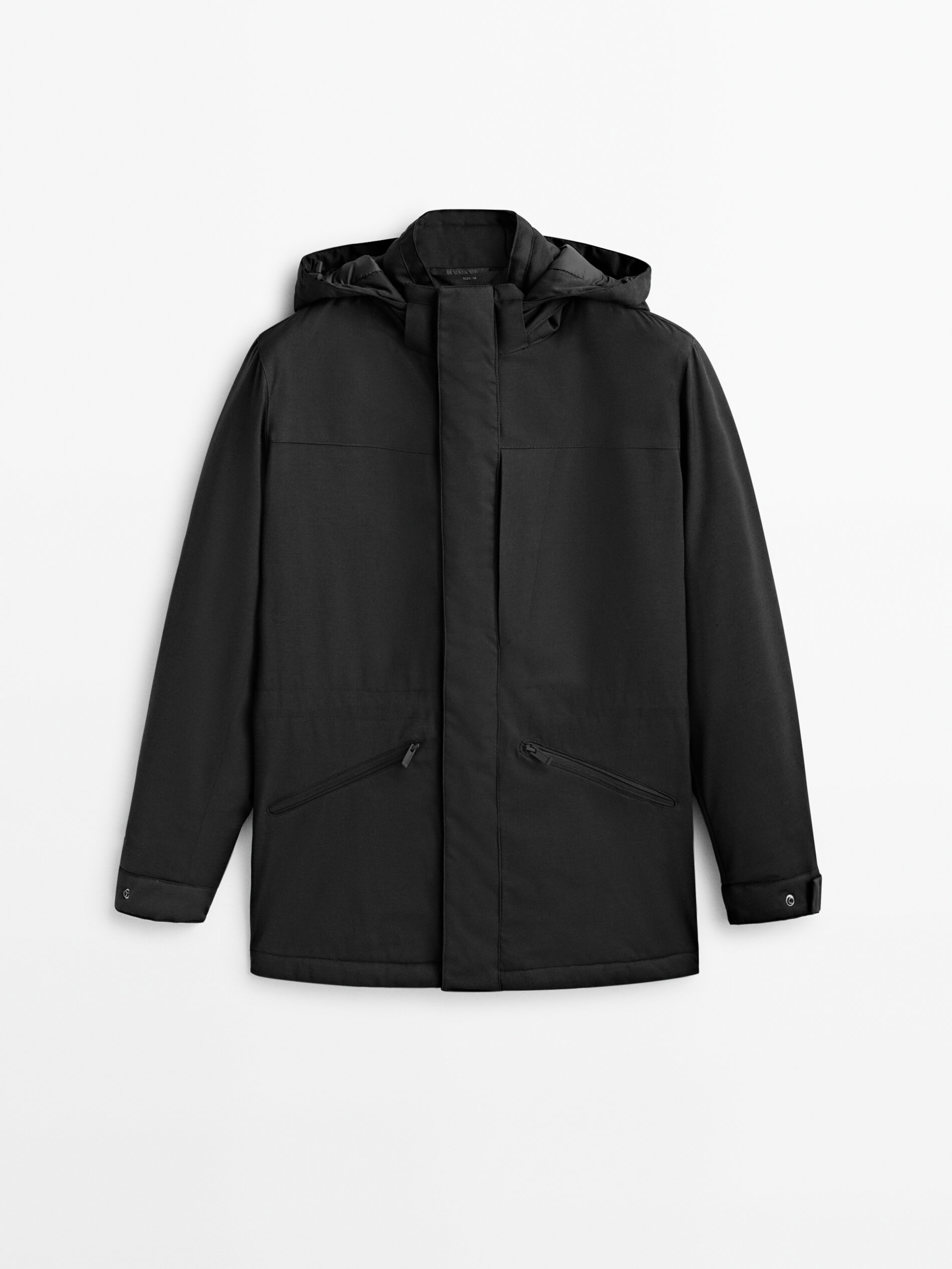 

Куртка мужская Massimo Dutti 03421239800 черная 2XL, 03421239800