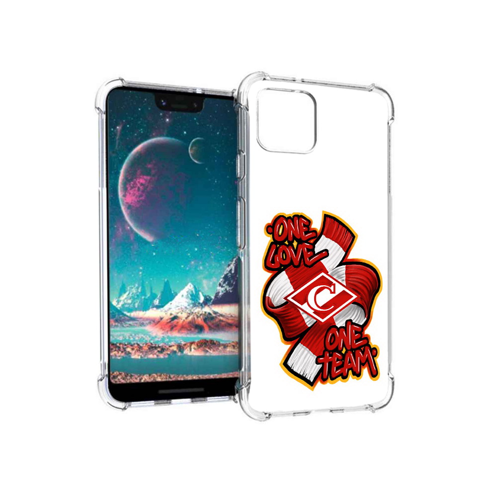 

Чехол MyPads Tocco для Google Pixel 4 ФК спарак 1 любовь (PT139521.618.184), Прозрачный, Tocco