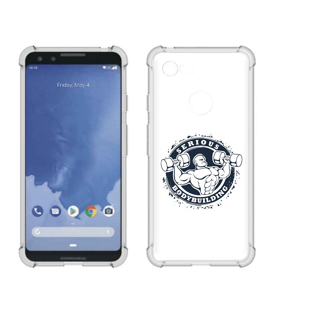 

Чехол MyPads Tocco для Google Pixel 3 бодибилдинг воля к победе, Прозрачный, Tocco