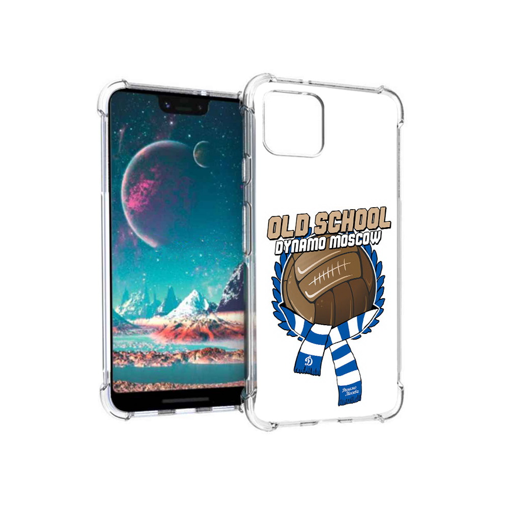 

Чехол MyPads Tocco для Google Pixel 4 ФК Динамо олд скул (PT139521.618.176), Прозрачный, Tocco