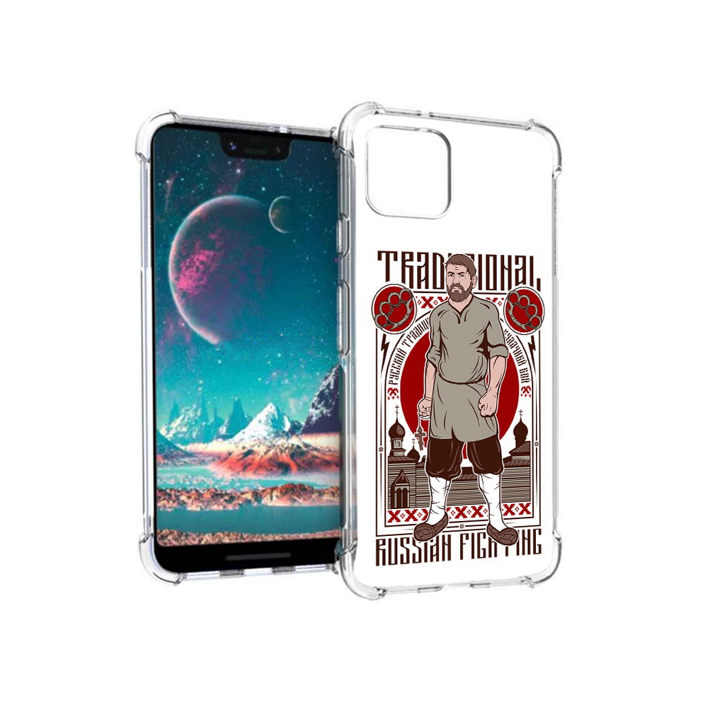 

Чехол MyPads Tocco для Google Pixel 4 Традициональный мужчина (PT139521.618.173), Прозрачный, Tocco