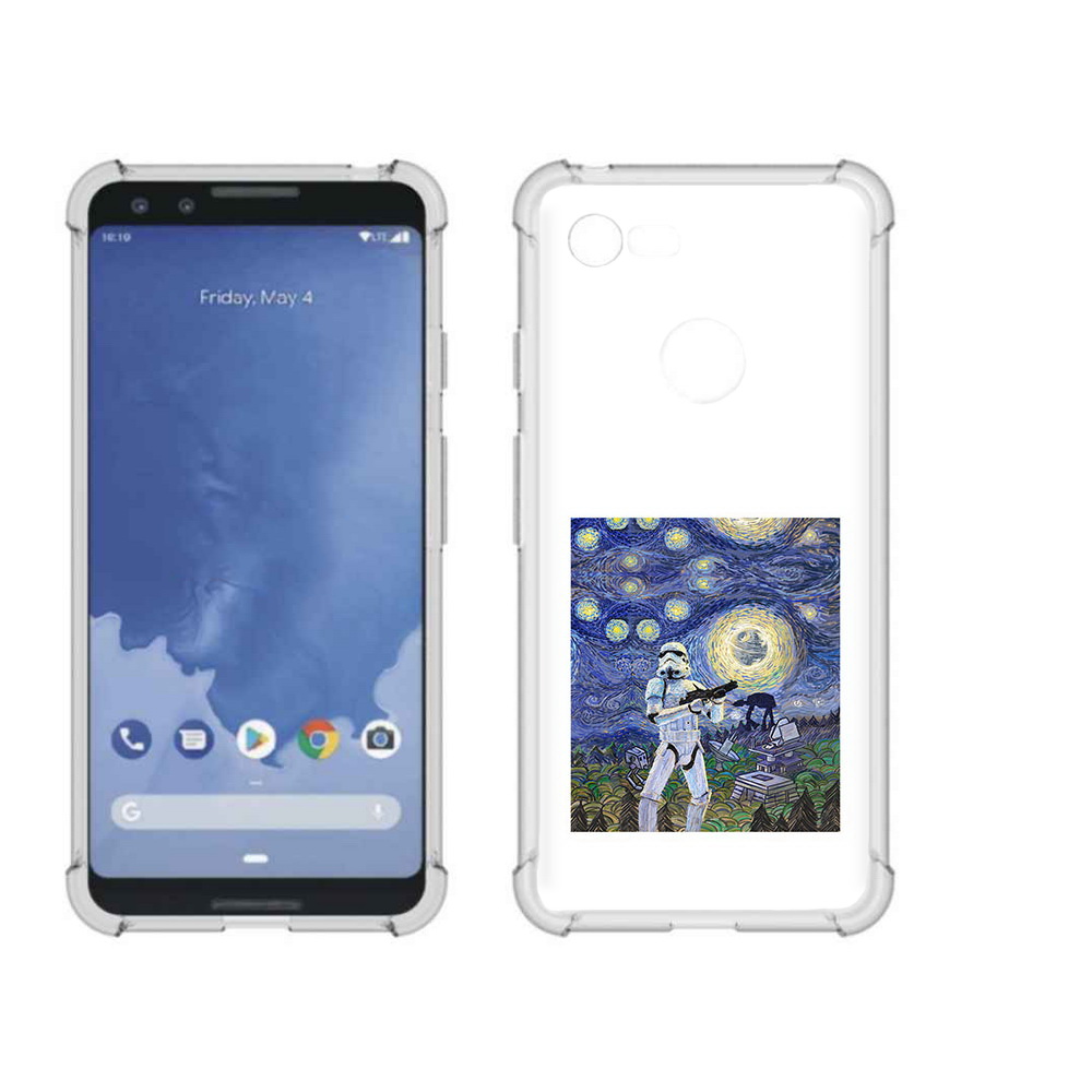 

Чехол MyPads Tocco для Google Pixel 3 star wars звездная ночь, Прозрачный, Tocco