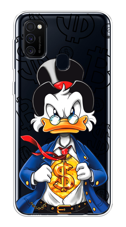 

Чехол на Samsung Galaxy M21/M30s "Scrooge Goldman", Черный;белый;синий, 29750-1