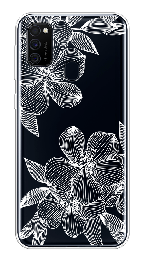 

Чехол на Samsung Galaxy M21/M30s "Крокус", Белый;прозрачный, 29750-1
