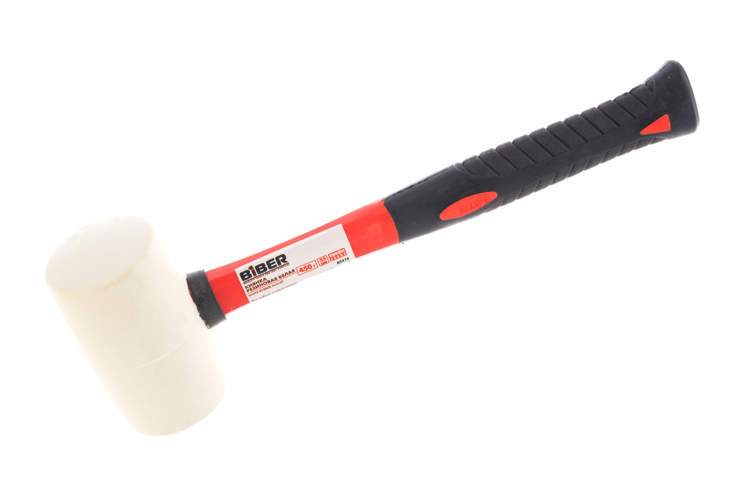 Biber Киянка белая с фиберглассовой ручкой 50 мм 85416 тов-157933