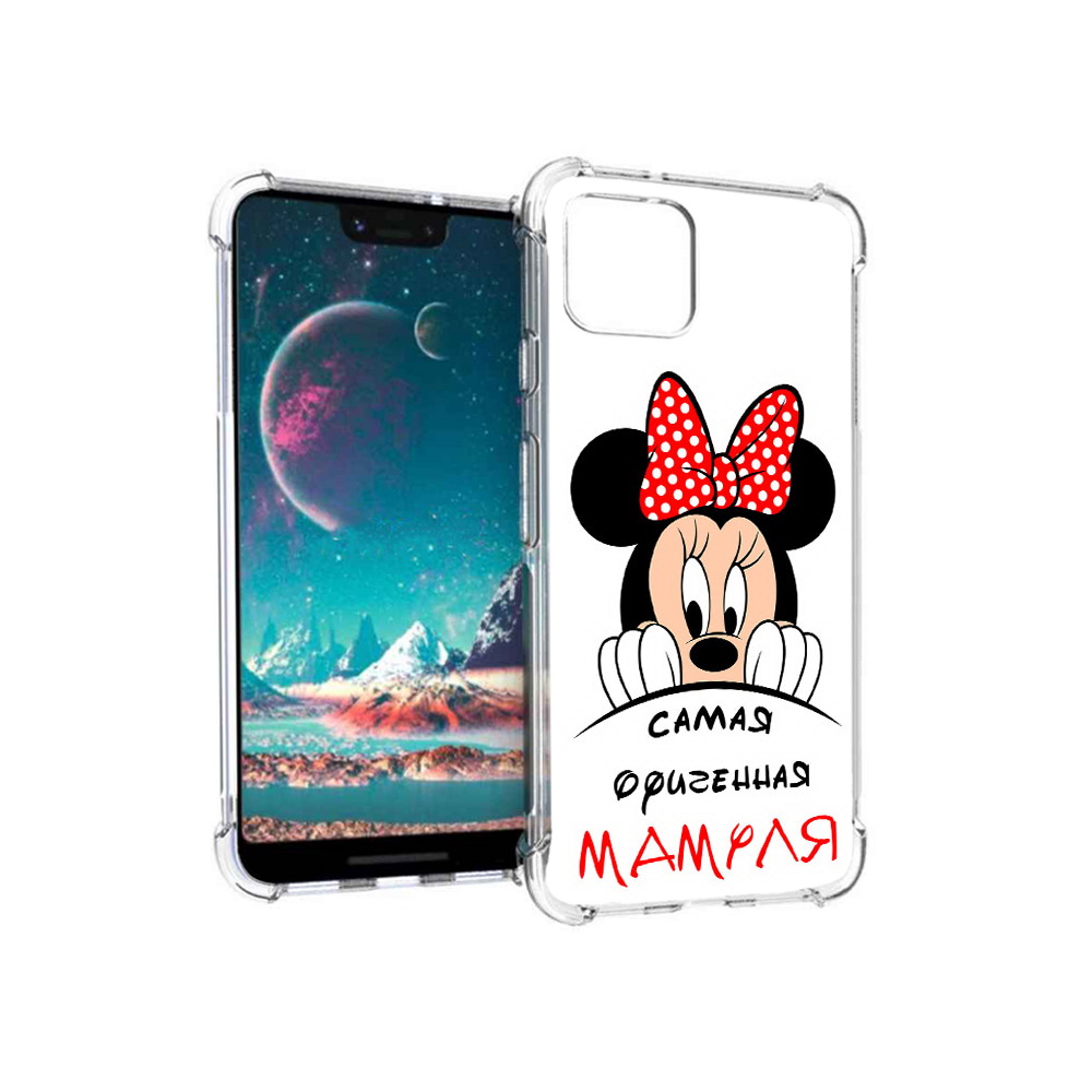 

Чехол MyPads Tocco для Google Pixel 4 Самая лучшая мамуля Мини Маус (PT139521.618.152), Прозрачный, Tocco