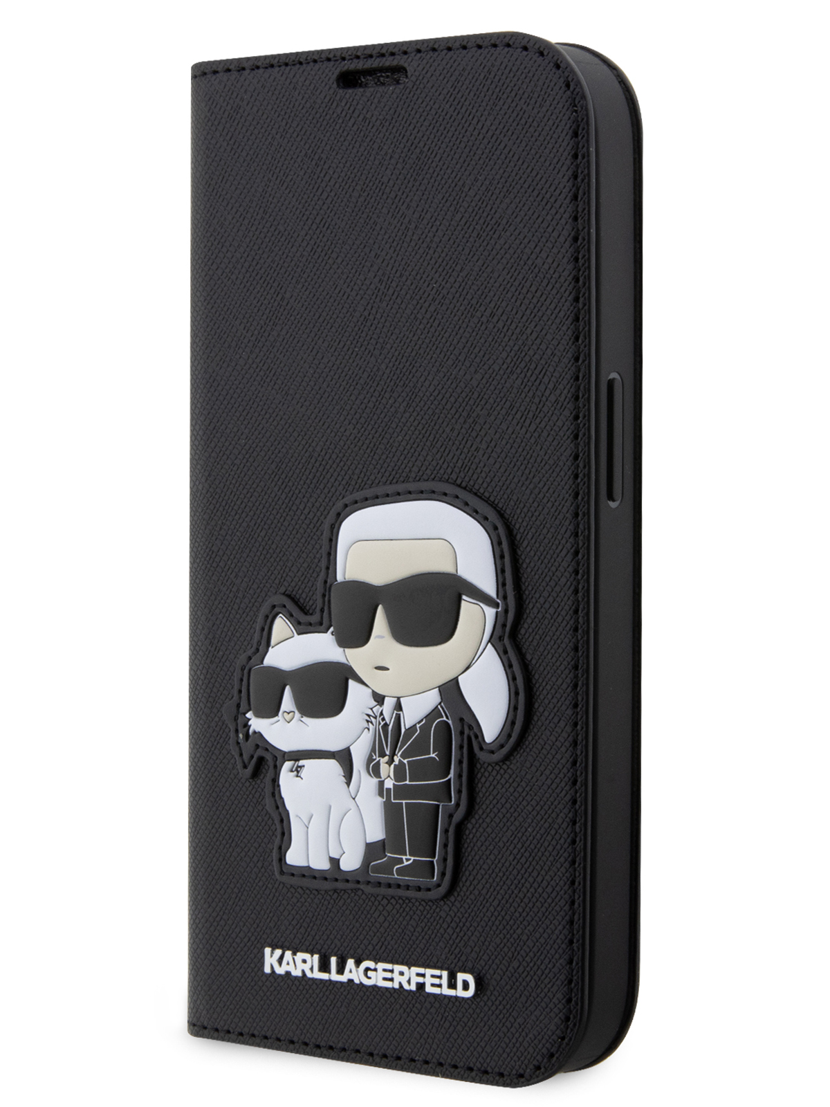 Чехол Karl Lagerfeld для iPhone 13 Pro Max Karl & Choupette Booktype Black