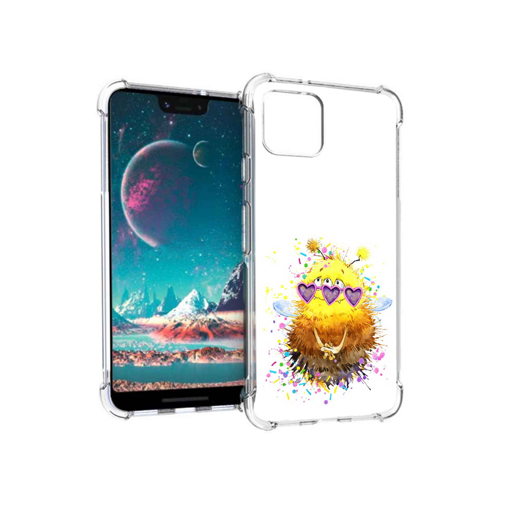 

Чехол MyPads Tocco для Google Pixel 4 Пушитый шмель (PT139521.618.143), Прозрачный, Tocco