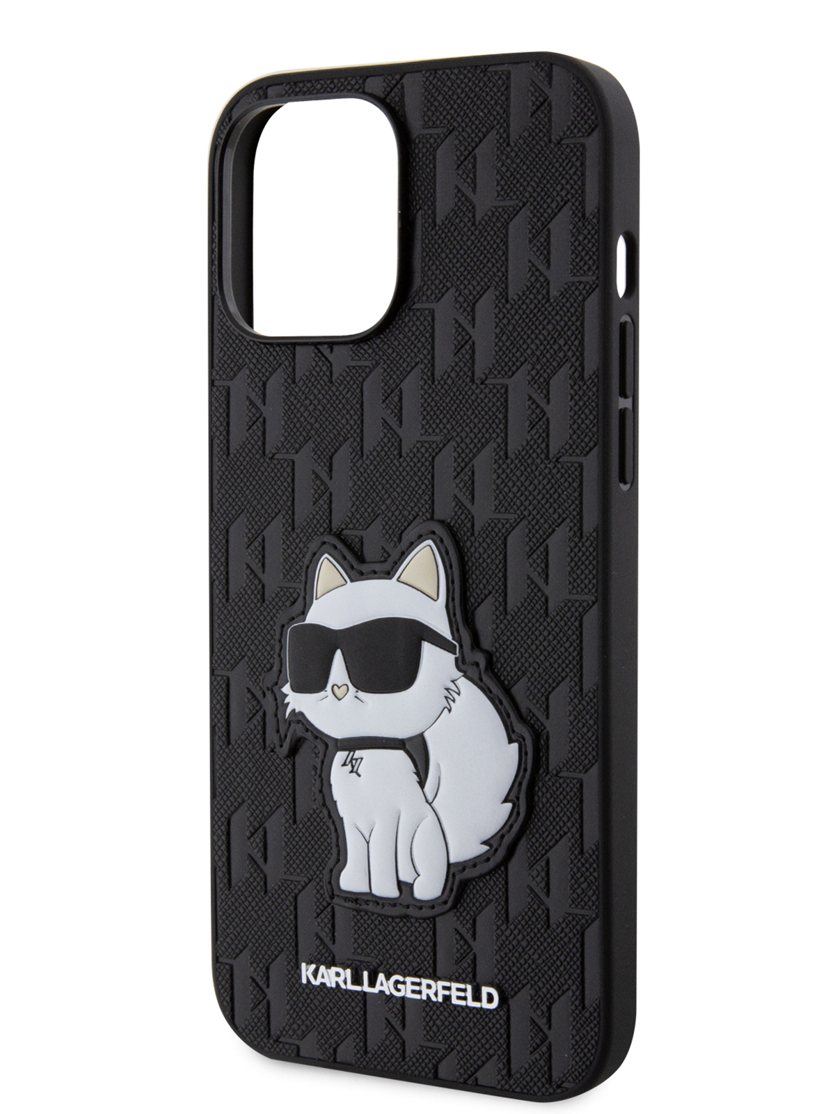 

Чехол Karl Lagerfeld для iPhone 13 Pro Max из экокожи черный, PU Saffiano