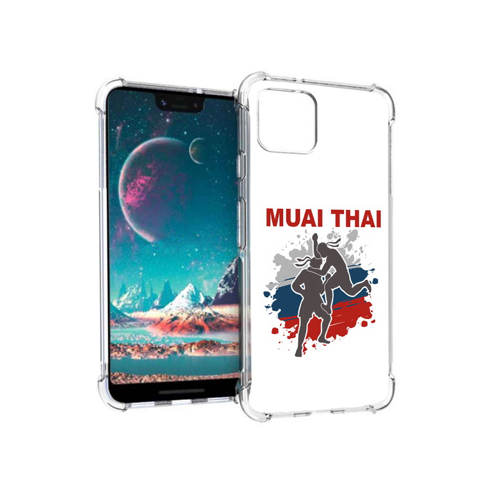 

Чехол MyPads Tocco для Google Pixel 4 Муайтай (PT139521.618.123), Прозрачный, Tocco