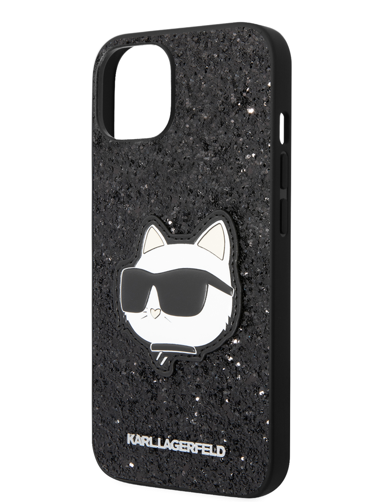 Чехол Karl Lagerfeld для iPhone 14 с блестками Black