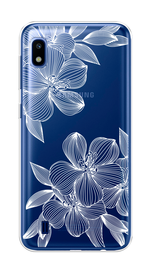 

Чехол на Samsung Galaxy A10 "Крокус", Белый;прозрачный, 27950-1