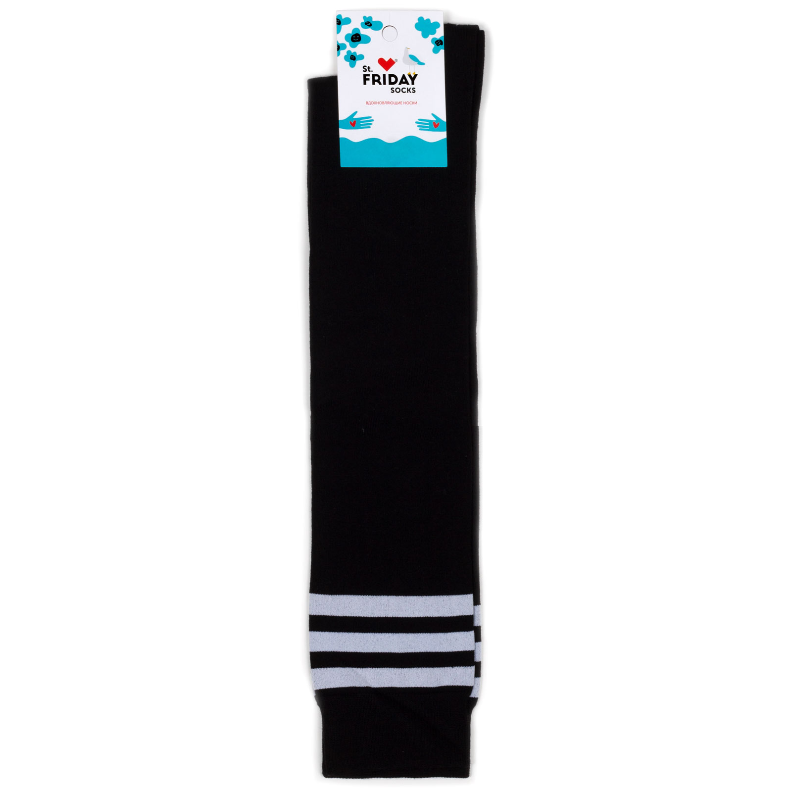 

Гольфы унисекс St. Friday Socks Классические черные, Черный, Классические