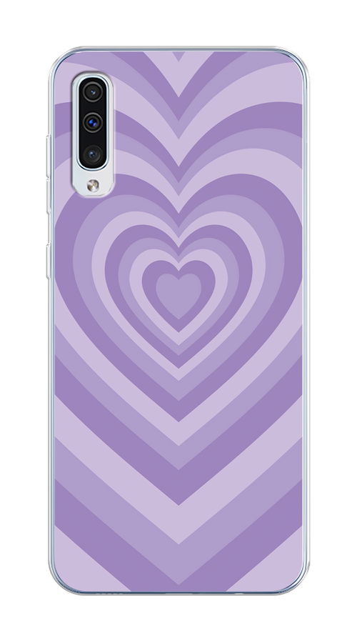 

Чехол на Samsung Galaxy A50/A30S "Violet heart latte", Фиолетовый, 27750-1