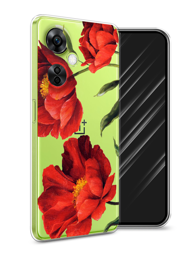 

Чехол Awog на OnePlus Nord N30 5G/Nord CE3 5G/Nord CE3 Lite "Красные маки", Красный, 153750-8