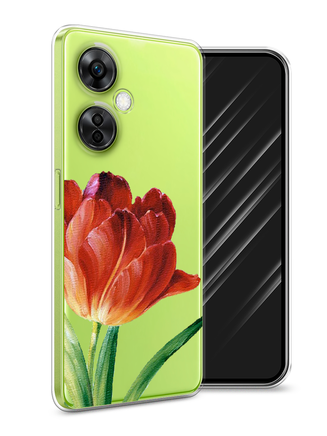 

Чехол Awog на OnePlus Nord N30 5G/Nord CE3 5G/Nord CE3 Lite "Красный тюльпан", Оранжевый;зеленый, 153750-8