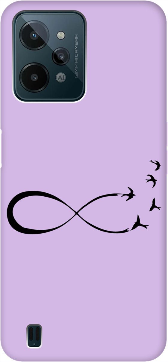 

Чехол на Realme C31 "Infinity" сиреневый, Фиолетовый;черный, 1573100