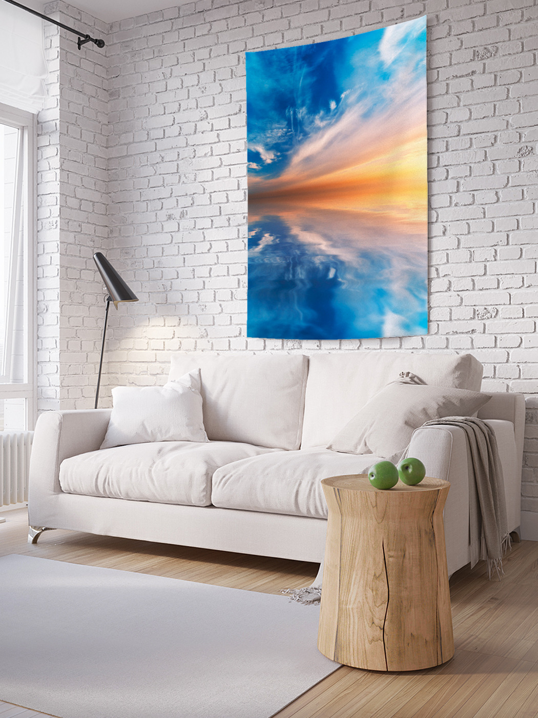 

Вертикальное фотопанно на стену JoyArty Небесное течение 150x200 см, Небесное течение