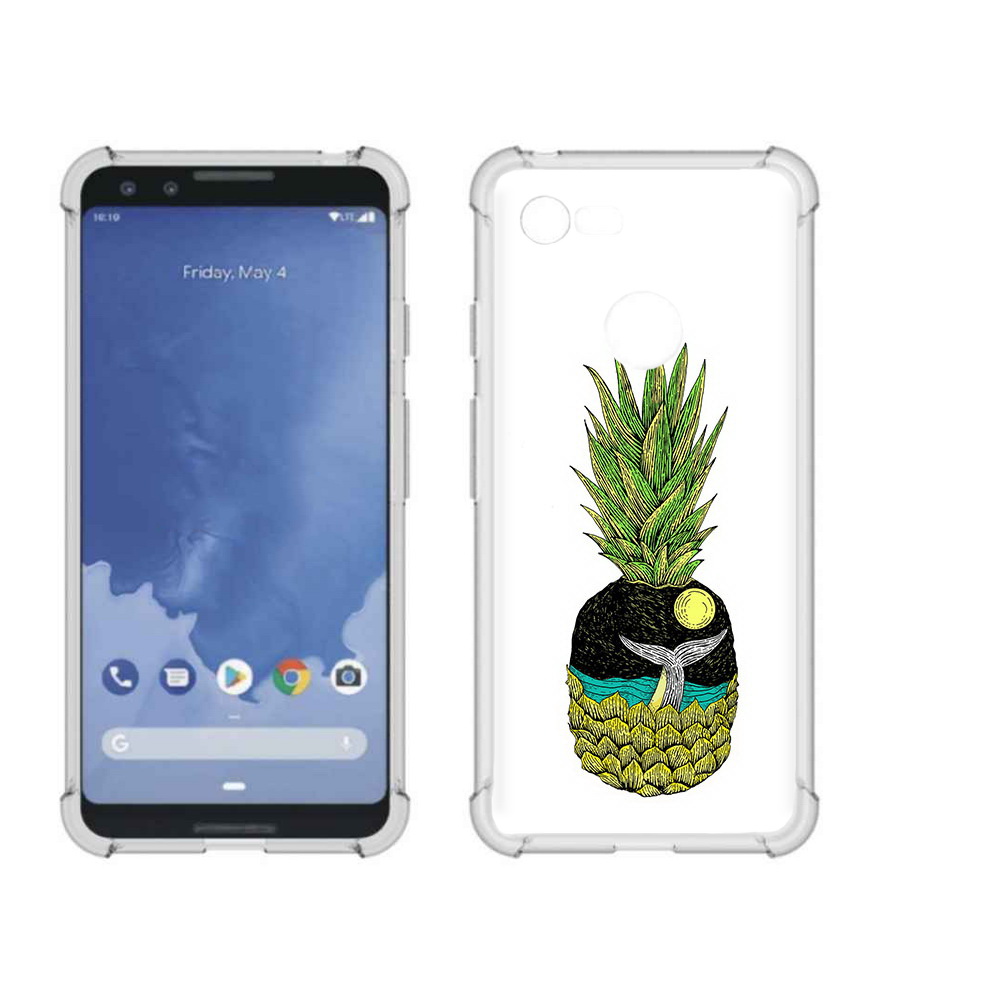 Чехол MyPads Tocco для Google Pixel 3 ананас с китом