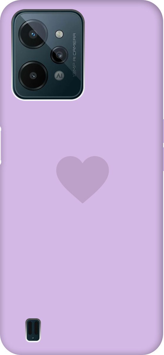 

Чехол на Realme C31 "Heart" сиреневый, Фиолетовый, 1573000